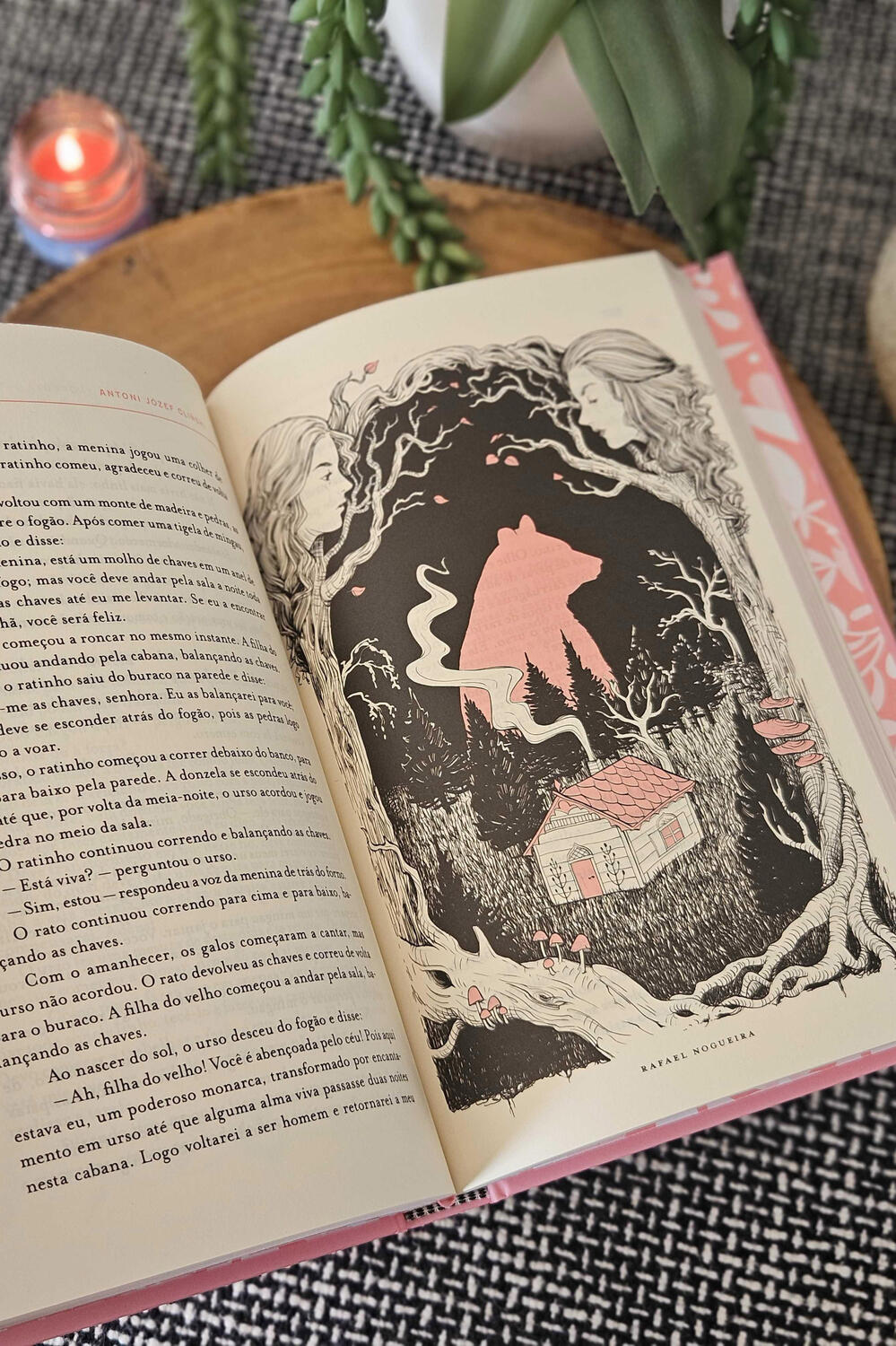 O Urso na Cabana da Floresta -página